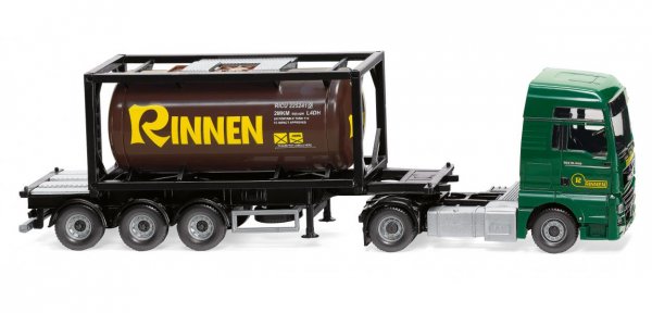 1/87 Wiking MAN TGX Euro 6c Rinnen Tankcontainersattelzug 0536 06