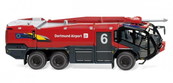 1/87 Wiking Rosenbauer FLF Panther 6x6 Feuerwehr Dortmund Airport 0626 48