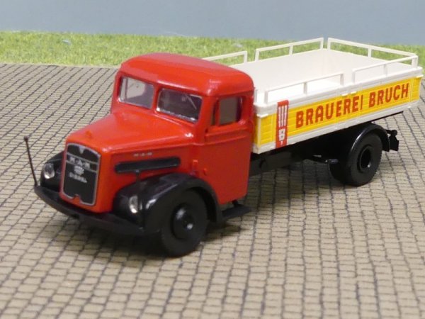 1/87 Brekina MAN F8 Brauerei Bruch Bierpritsche OHNE Heckdruck - selten!