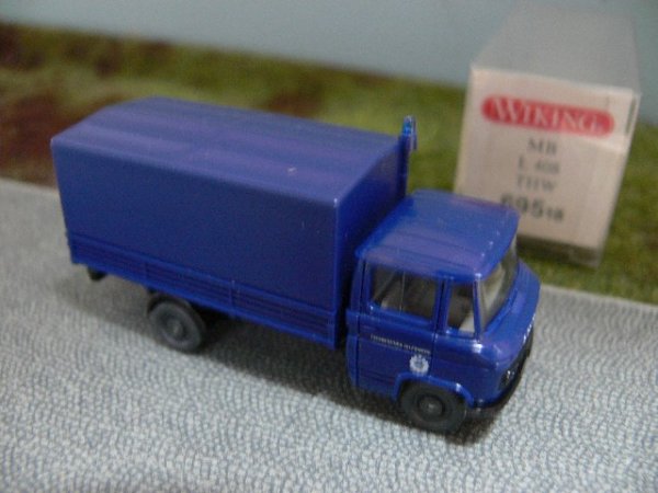 1/87 Wiking MB L 408 THW Planen-LKW 695