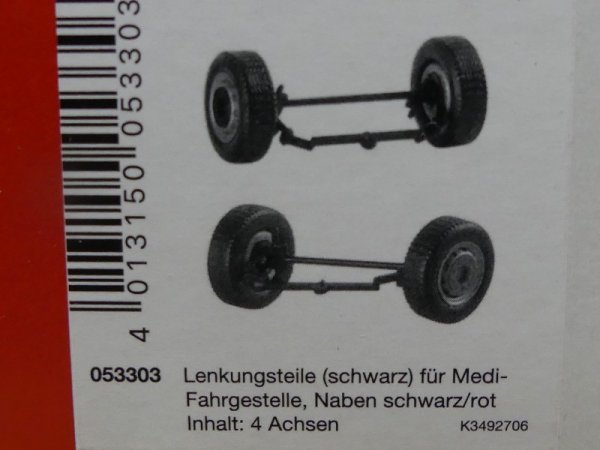 1/87 Herpa Zubehör Lenkungsteile für Medi-ZM (4 Achsen) 053303