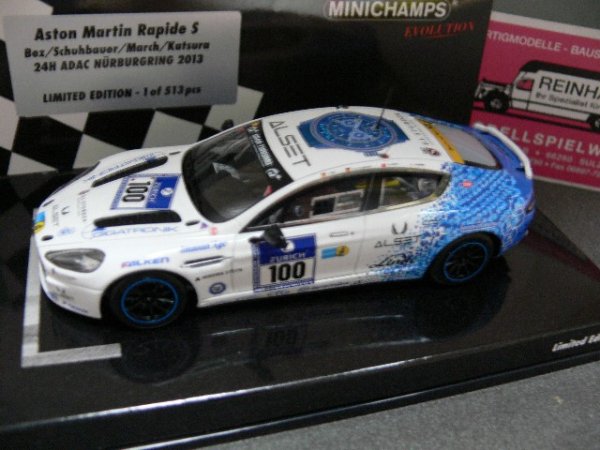 1/43 Minichamps Aston Martin Rapide S Nürburgring 2013 #100 437131300