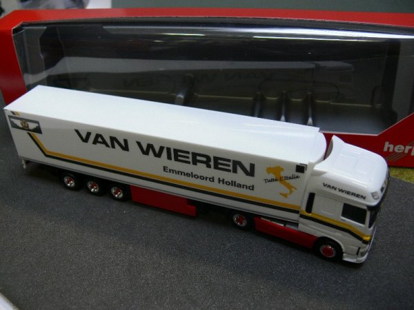 1/87 Herpa DAF XF SSC Euro 6 Van Wieren NL Kühlkoffer-SZ 306256