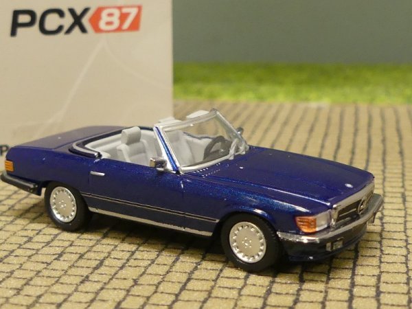 1/87 PCX Mercedes SL (R107) dunkelblau metallic 870483