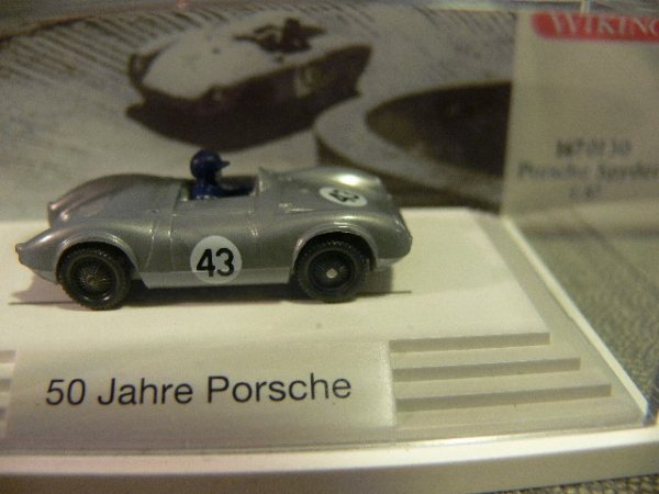 1/87 Wiking Porsche Spyder 50 Jahre Porsche #43 167 01 B