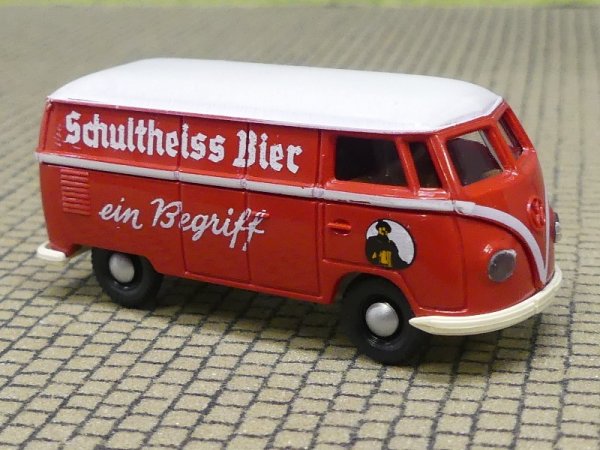 1/87 Brekina # 0151 VW T1 a Schultheiss Bier Kasten