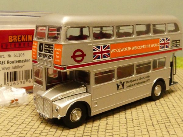 1/87 Brekina AEC Routemaster Queen Silver Jubilee 61105