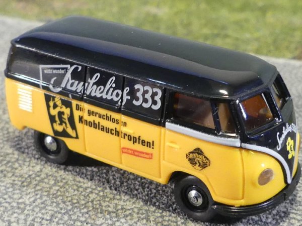 1/87 Brekina # 0852 VW T1 a Sanhelios schwarz/gelb