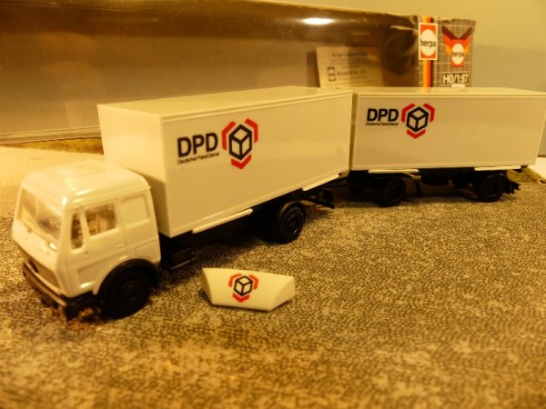 1/87 Herpa MB NG DPD Wechselkoffer HZ #508