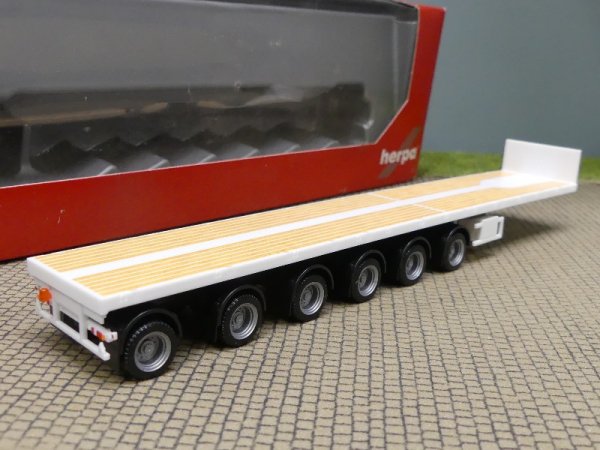 1/87 Herpa Nooteboom Ballasttrailer 6-achs weiß 076715