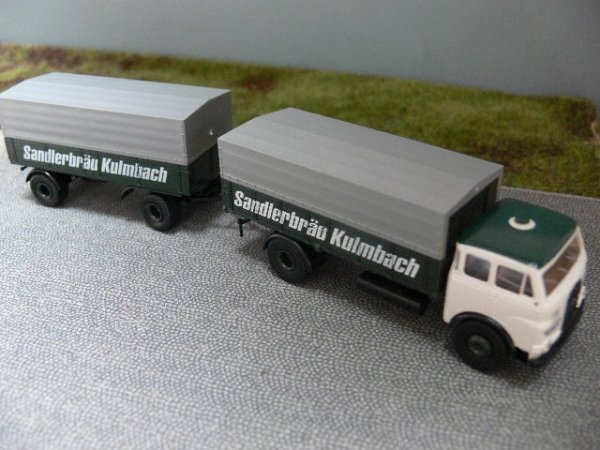 1/87 Brekina MAN 10.212 Sandlerbräu Kulmbach Hängerzug 78351