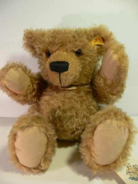 ST 54 Steiff Classic Teddybär ca.32cm Mohair/Watte-Granulat 028816