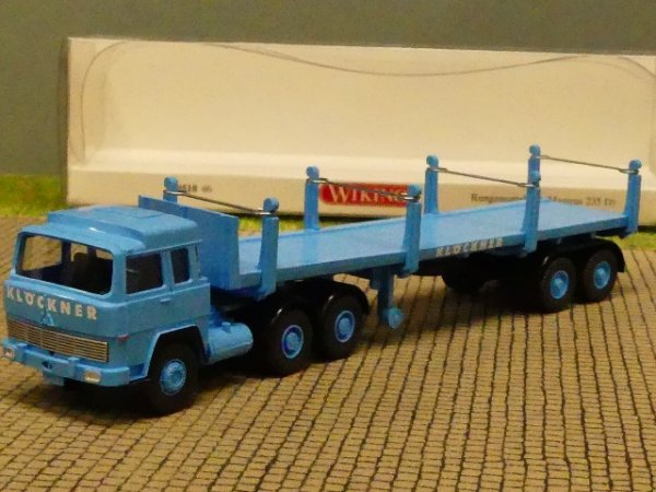 1/87 Wiking Magirus 235D KLÖCKNER Rungensattelzug 0518 46