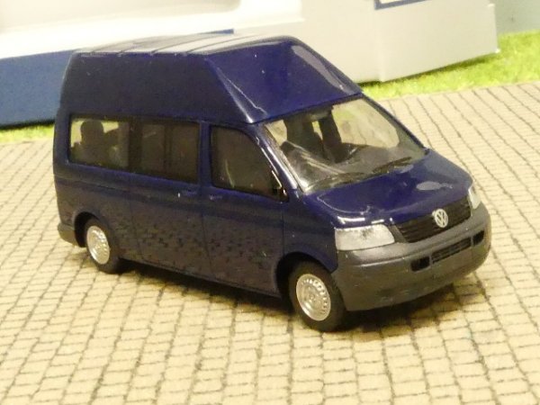 1/87 Rietze VW T5 LR Hochdach Bus dunkelblau Sonderpreis 11512