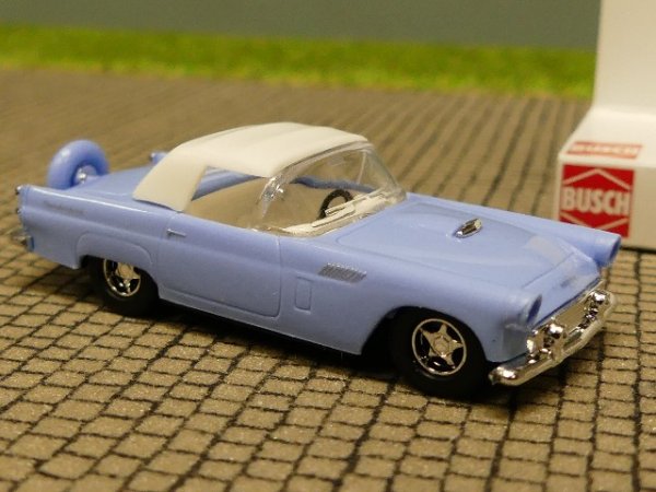 1/87 Busch Ford Thunderbird Cabrio geschlossen blau 45211b