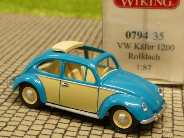 1/87 Wiking VW Käfer türkis beige 0794 35