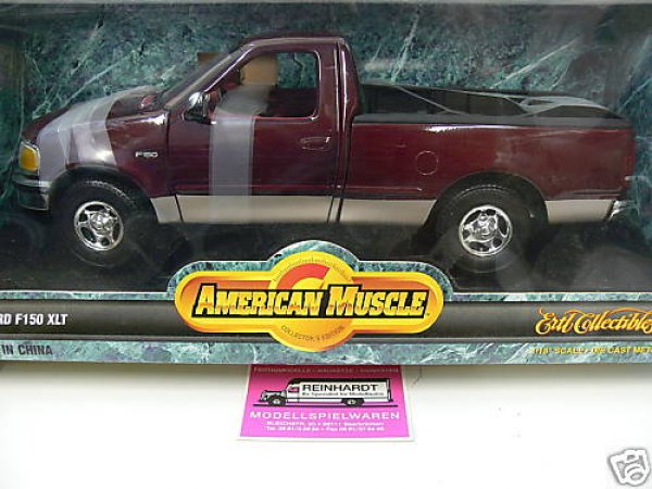 1/18 Ertl 1997 Ford F150 XLT weinrot