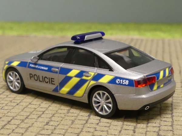 1/87 Herpa Audi A6 Limousine Polizei Prag CZ 094429 SONDERPREIS