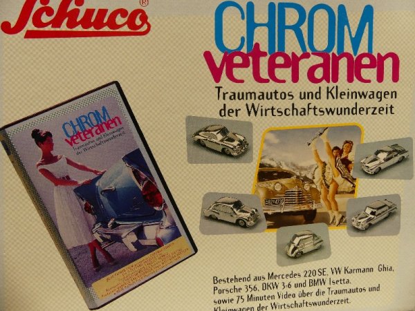 Schuco Piccolo Chrom Veteranen 5 verchromte Modelle SONDERPREIS 01711