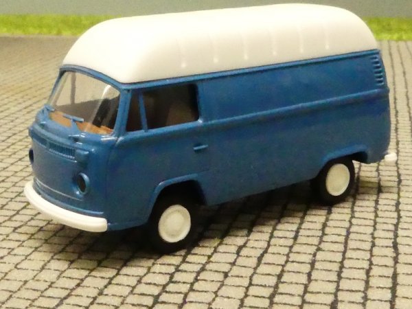 1/87 Brekina VW T2 Kasten Hochdach blau 33813