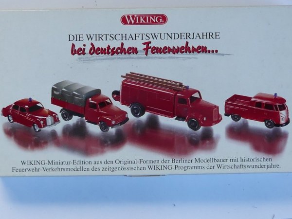 1/87 Wiking SET bei deutschen Feuerwehren.... mit 4 Fahrzeugen 990 52