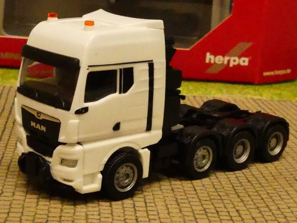 1/87 Herpa MAN TGX GX 4-Achs Schwerlastzugmaschine weiß 313513