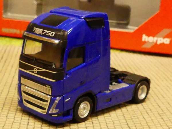 1/87 Herpa Volvo FH 16 Gl. XL 2020 Exklusiv Zugmaschine 2-Achs blau 313353