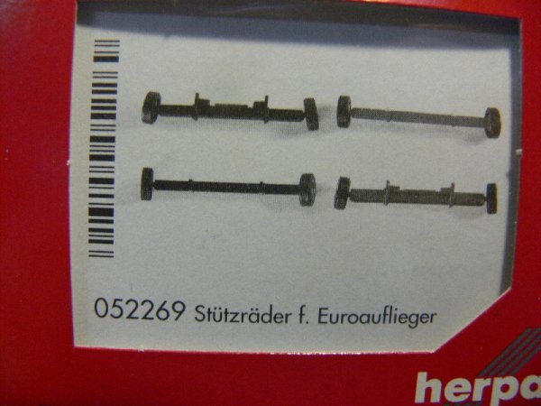 1/87 Herpa Zubehör Stützräder für Euroauflieger 052269