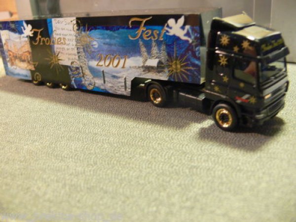 1/87 Herpa DAF CF Weihnachten 2001 Koffer-Sattelzug 147194