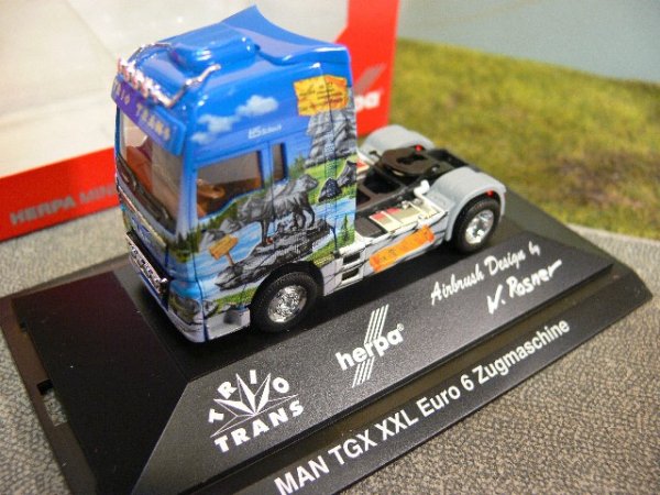 1/87 Herpa MAN TGX XXL Weltgeschichte Nr.12 Römer Trio Trans ZM 110839