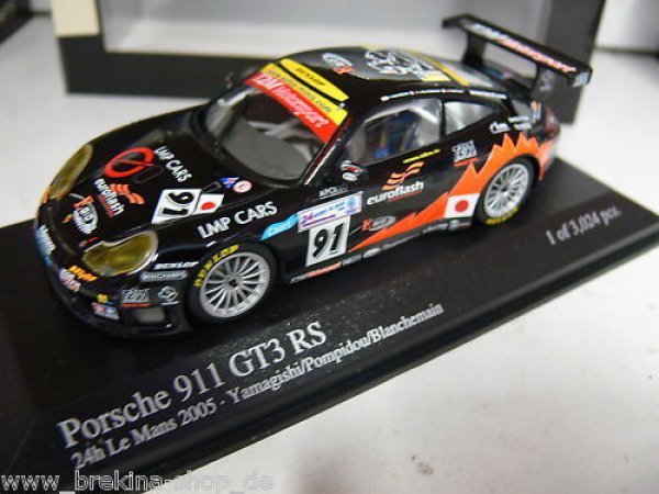 1/43 Minichamps Porsche 911 GT3 RS 24h Le Mans 2005 #91 400056981