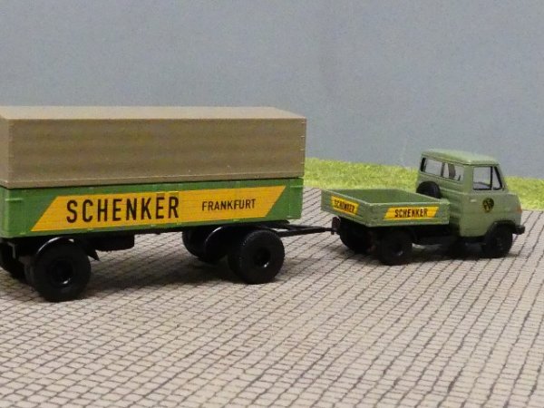 1/87 Brekina Hanomag Henschel ENSER Schenker Frankfurt Sattelzug 37608