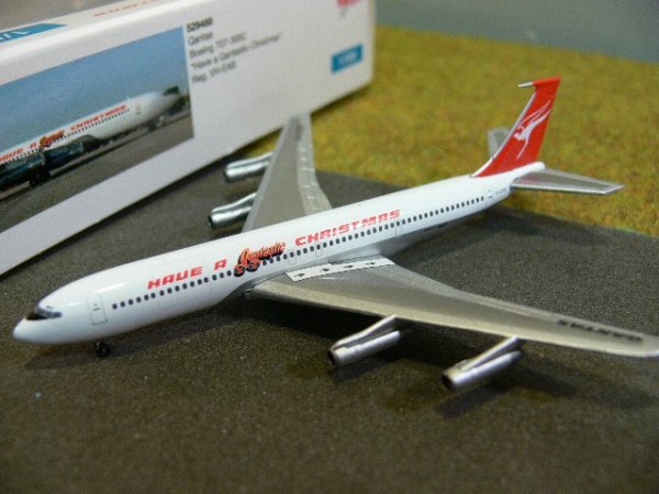 1/500 Herpa Boeing 707-300C Qantas Qantastic Christmas 529488 SONDERPREIS 19.99€