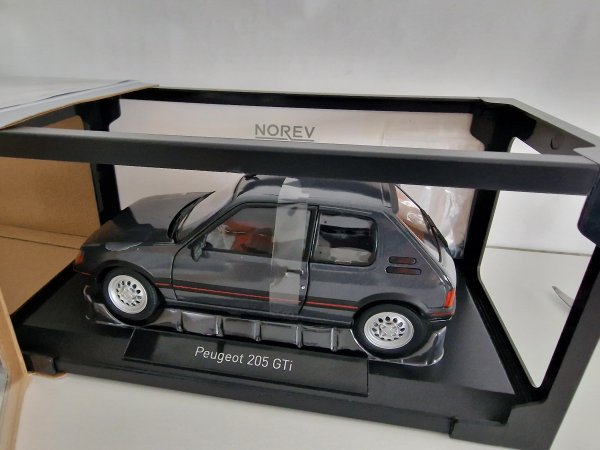 1/18 Norev Peugeot 205 GTI 1.6 1988 Graphite Grey 184845