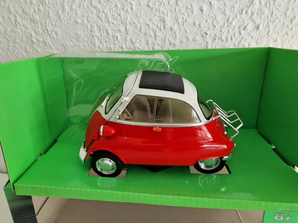 1/18 Welly BMW Isetta 250 rot/weiß 24096