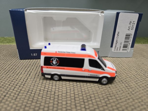 1/87 Rietze VW Crafter DRK Rettungshundestaffel Uelzen 53121