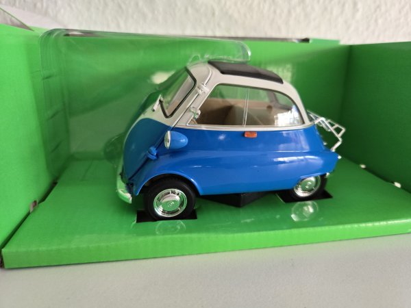 1/18 Welly BMW Isetta weiß/blau 24096