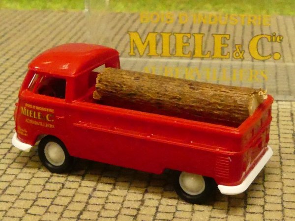 1/87 Brekina # 2086 VW T1 b Miele & Cie. Pritsche mit Beladung Holz