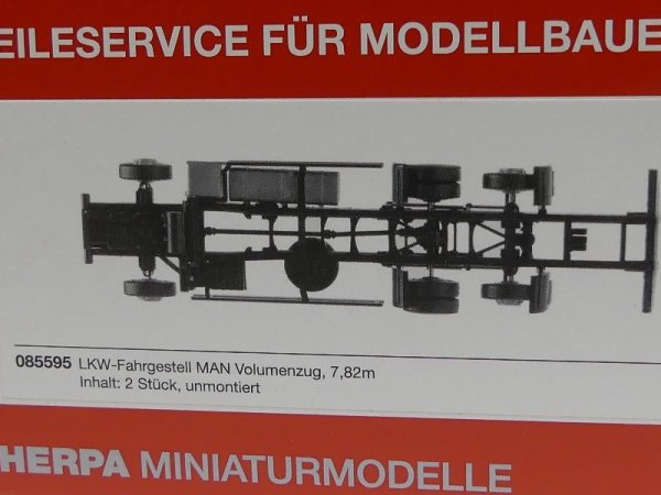 1/87 Herpa Teileservice LKW Fahrgestell MAN Volumenzug 085595
