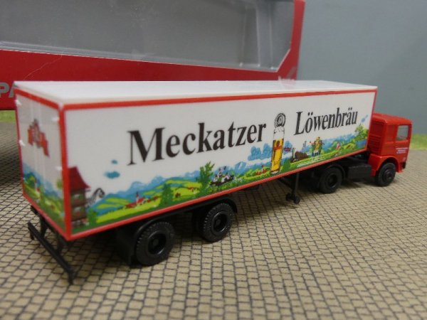 1/87 Herpa MAN F8 Meckatzer Löwenbräu Koffer-Sattelzug