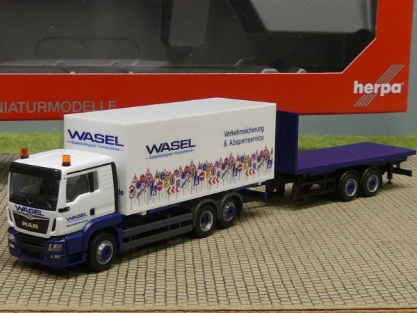 1/87 Herpa MAN TGS L WASEL Verkehrssicherung 310918