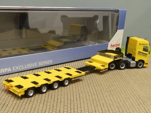 1/87 Herpa Volvo FH Gl. 6×4 Semitieflade-SZ Wiemann Dortmund Intermodellbau 2023