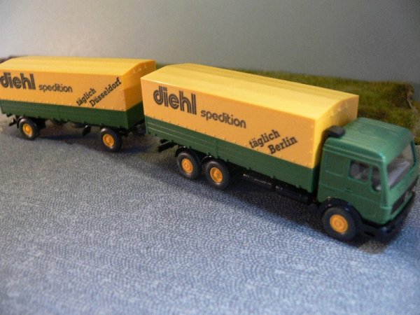 1/87 Wiking MB NG 2235 diehl Spedition Hängerzug 456 3 A