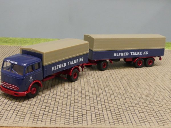 1/87 Brekina MB 334 Alfred Talke Planen Hängerzug 7626