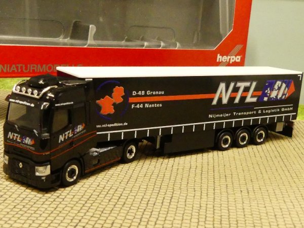 1/87 Herpa Renault T Gardinenplanen-Sattelzug R Nijmeijer NTL GmbH 314114