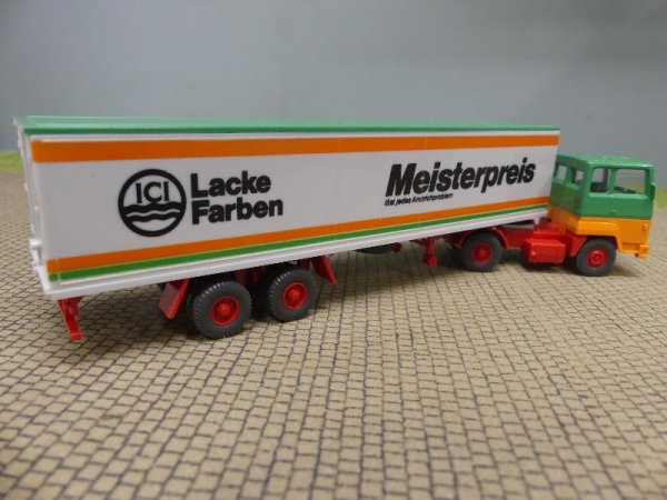 1/87 Wiking Ford ICI Lacke FH grün/orange Koffer-SZ 540 1 A