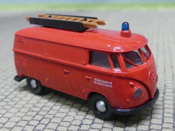 1/87 Brekina # 0165 VW T1 b Kasten Werksfeuerwehr Volkswagenwerk