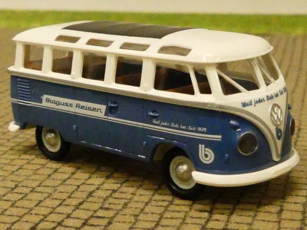 1/87 Brekina # 2224 VW T1 Samba Blaguss Reisen blau Sondermodell