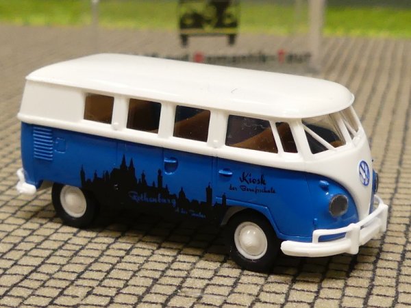 1/87 Brekina # 1580 VW T1 b Bullis auf Romantik-Tour Rothenburg Sondermodell