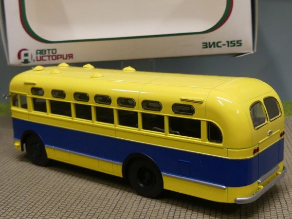 1/43 ABTO UCTOPUR ZIS 155 Bus gelb/blau Umverpackung ist beschädigt USSR